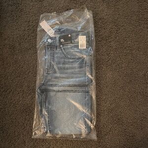 Express Mid Rise Medium Wash Hyper Sculpt Skinny Jeans 4R